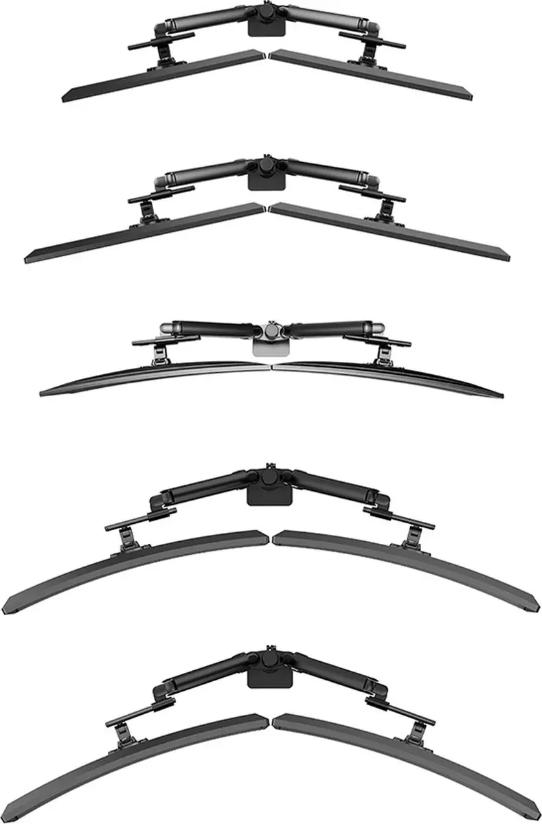 Neomounts NEXT One DS65S-950BL2 Monitorarm 2 schermen - 24-34" - Zwart