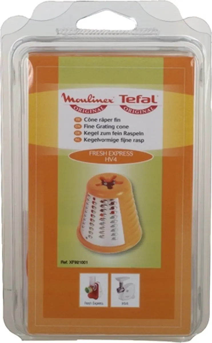 Moulinex XF921001 Kegelvormige Fijne Rasp - Oranje