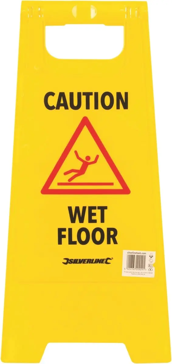 Silverline Natte Vloer Waarschuwingsbord
