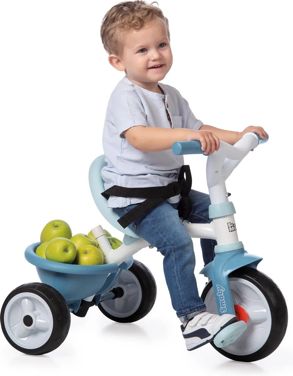 Smoby Be Move Blauw Driewieler - Duwstang