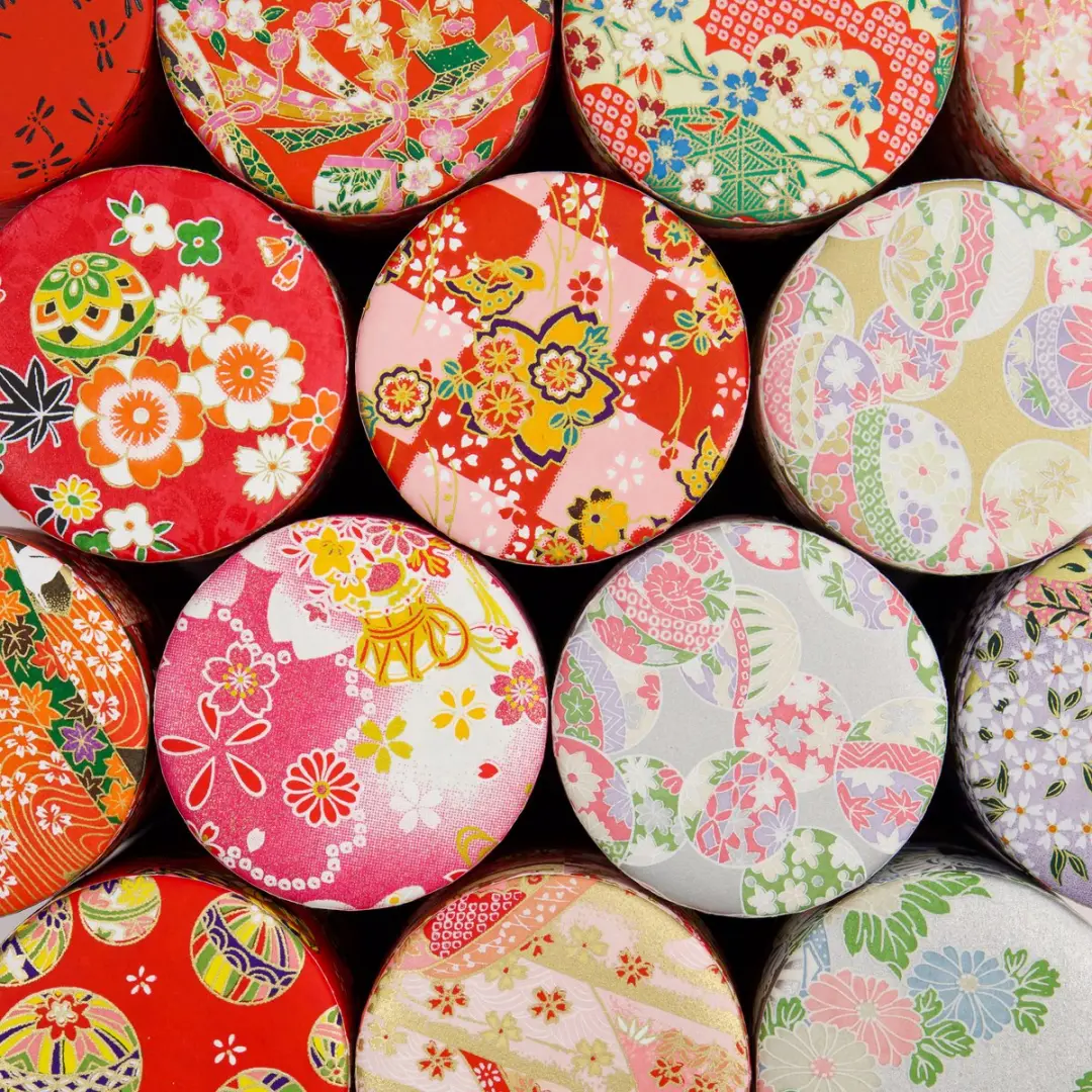 Tokyo Design Studio Theeblik Aluminium - Rood Bloemen
