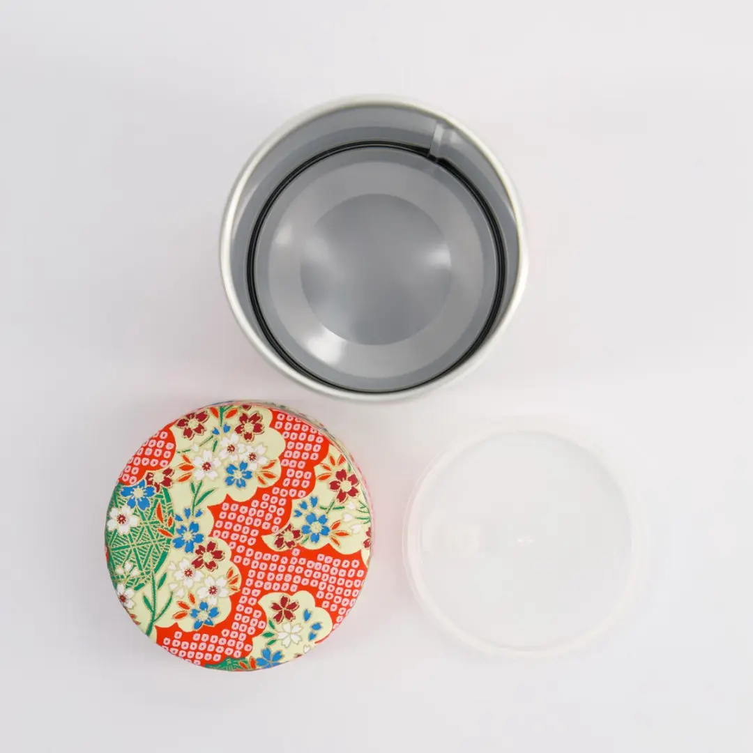 Tokyo Design Studio Theeblik Aluminium - Rood Bloemen