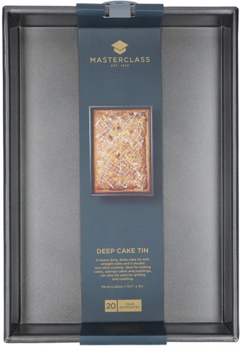 MasterClass Grote Bakvorm 35x24cm - Antiaanbaklaag - Zwart