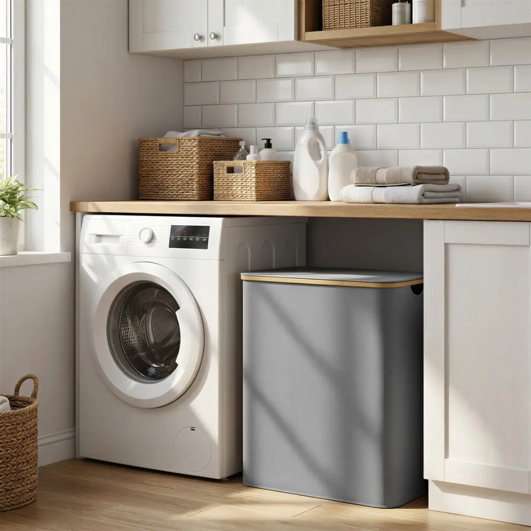Songmics LCB515G01 Wasmand 150L - 4 Vakken - Opvouwbaar