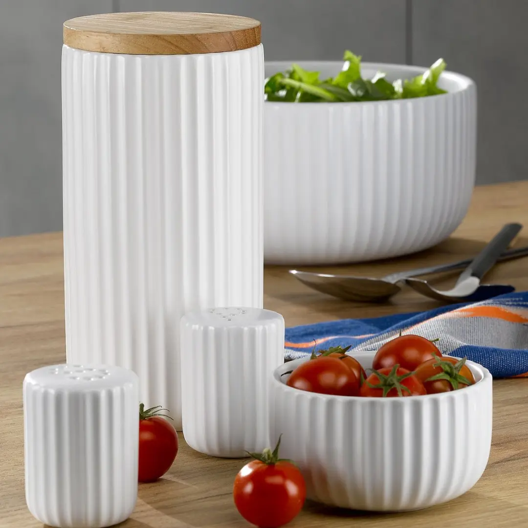 Kela Keramisch Schaaltje Wit - 16,5 cm