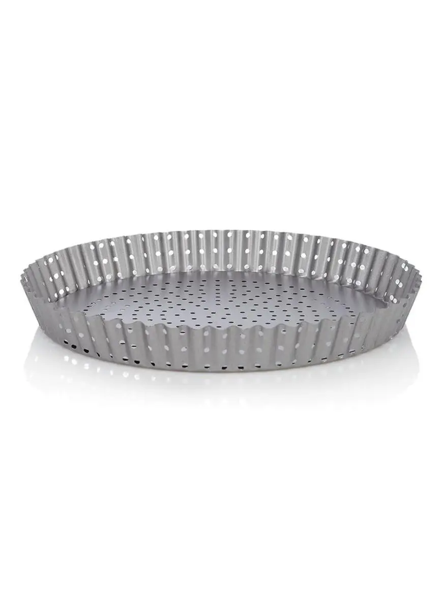 Patisse Geperforeerde Quichevorm Ø24cm - Zilver