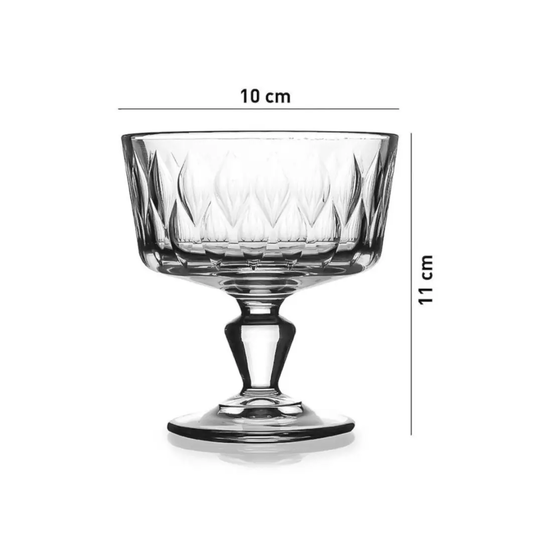 Pasabahce Leafy Glazen IJscoupes 250ml - 2 Stuks