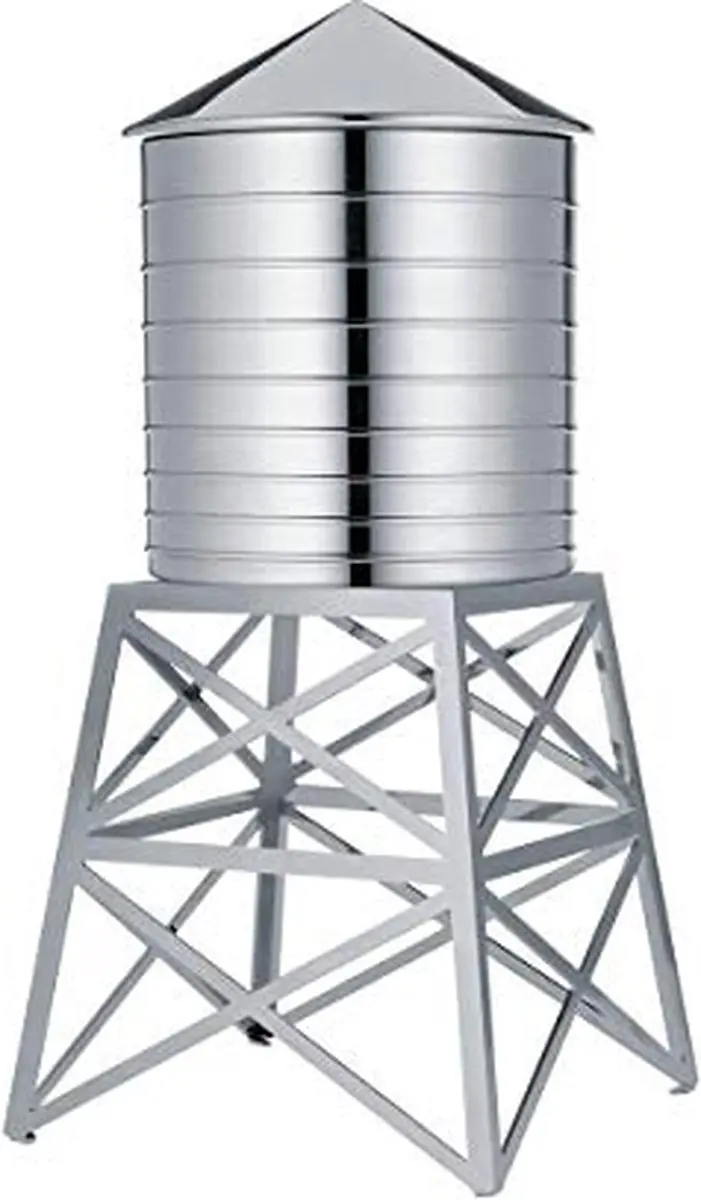 Alessi Voorraadbus Watertoren 73 CL - 0,73L - Rvs gepolijst - afbeelding 2 van 2