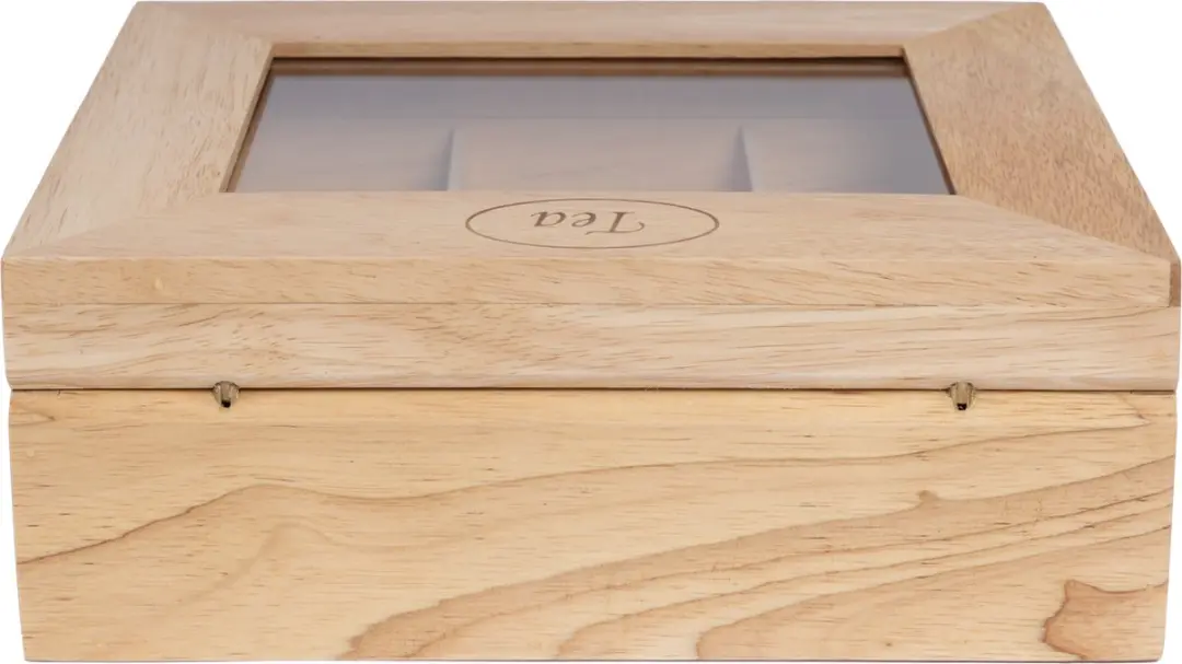 Cosy&Trendy Theedoos Hout 6 Vakken - 23,8x18,8cm - Bruin