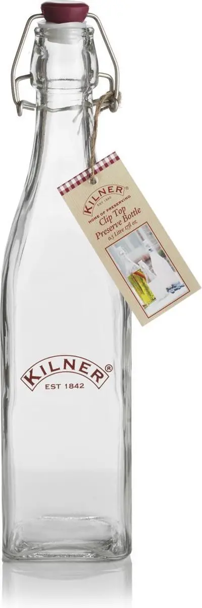 Kilner GG790 Clip Top Fles 550ml - Transparant