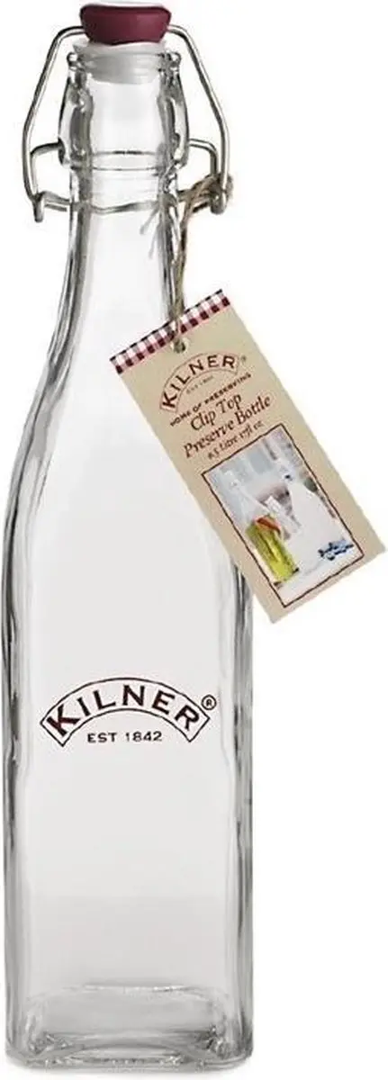 Kilner GG790 Clip Top Fles 550ml - Transparant