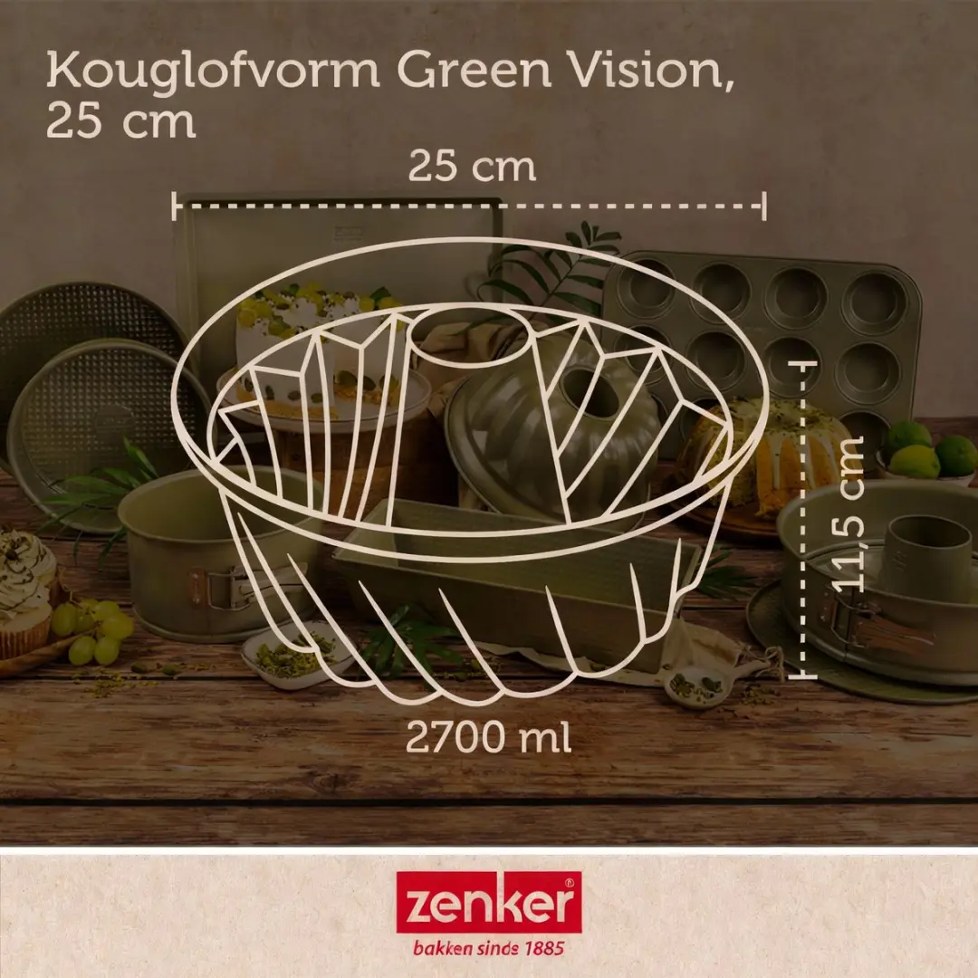 Zenker Bakkerset met Karamelvorm 25cm - Groente