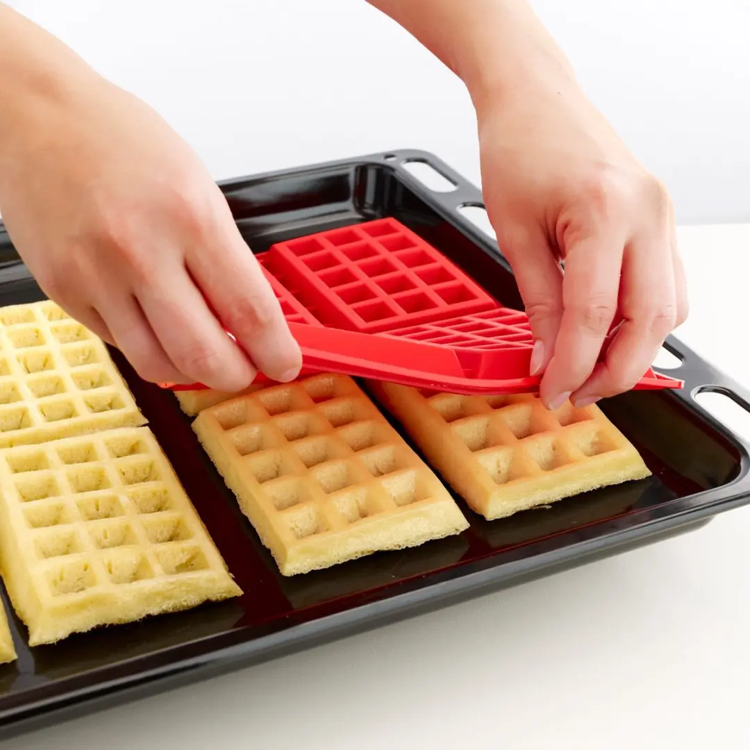 Lékué Wafelset Decomax Deegspuit 2 Stuks - Rood
