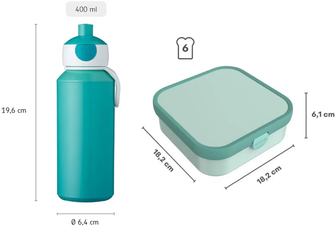 Mepal Lunchset XL Campus 2025 - 1.3L - Fairy Garden - afbeelding 2 van 6
