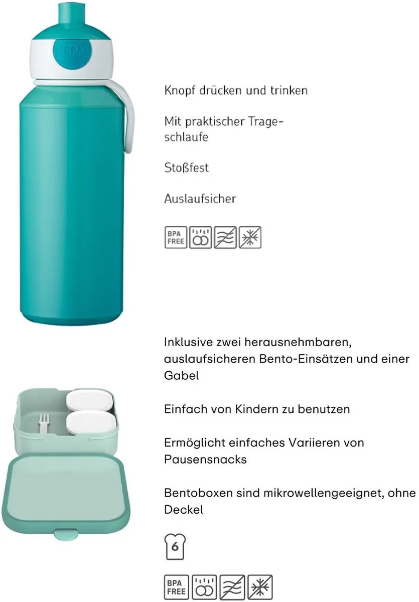Mepal Lunchset XL Campus 2025 - 1.3L - Fairy Garden - afbeelding 3 van 6