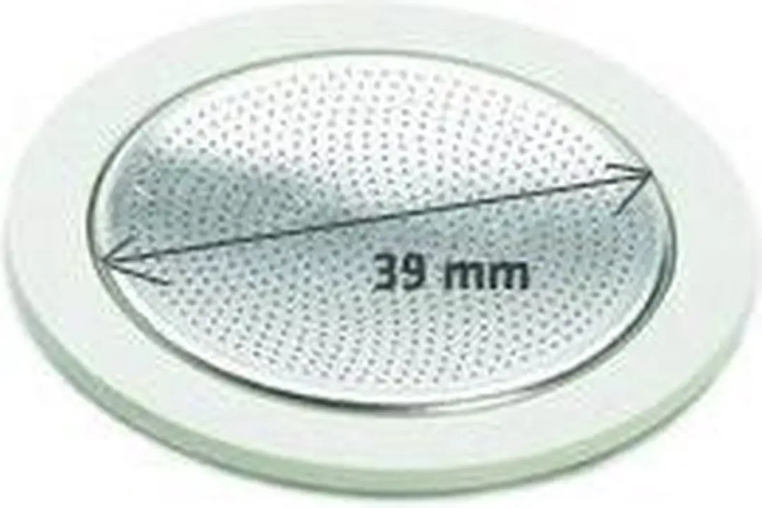 Bialetti Moka Filterplaatje 39mm - 4 Stuks (1x4) - Zilver/Wit