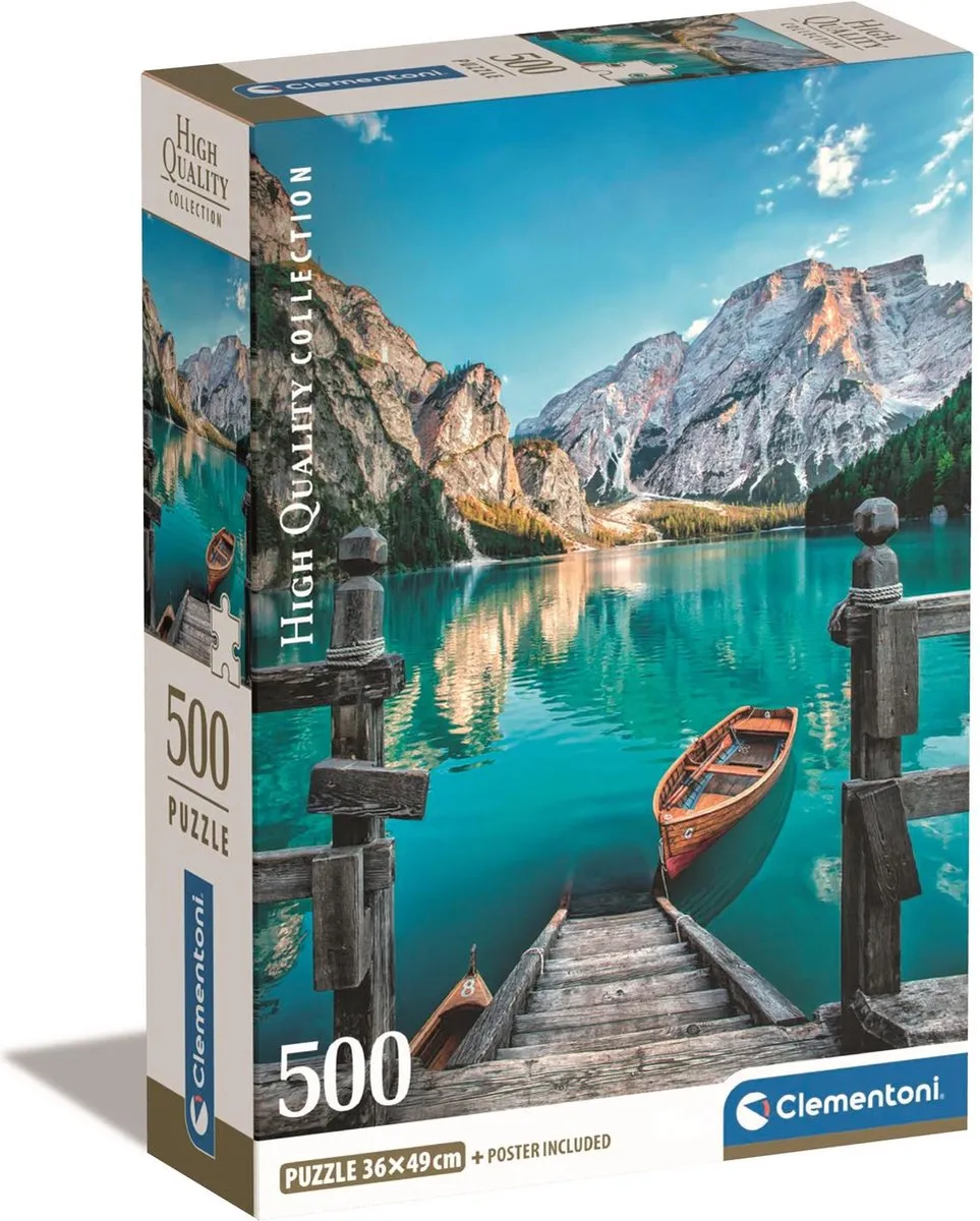 Clementoni Braies Meer Puzzel 500 Stuks