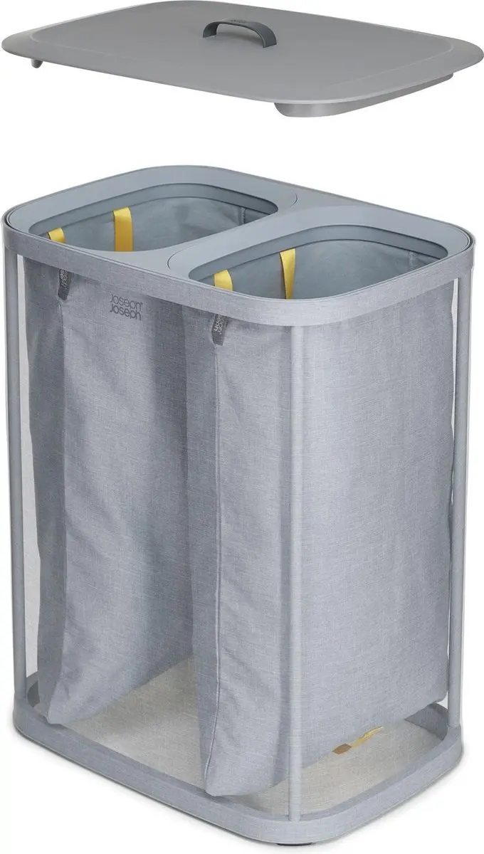 Joseph Joseph Tota Wasmand 90L - 2 Compartimenten Grijs