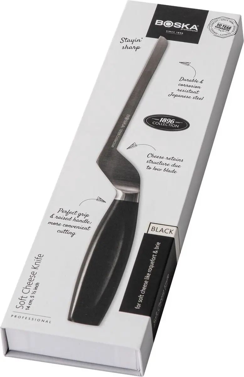 Boska Professioneel Kaasmes Zacht 140mm - Zwart