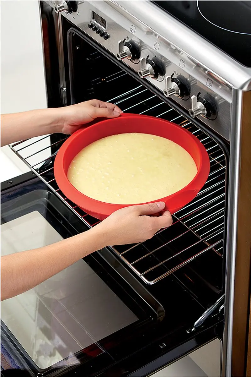Lékué Cakevorm Rond Ø 20cm Siliconen - Rood
