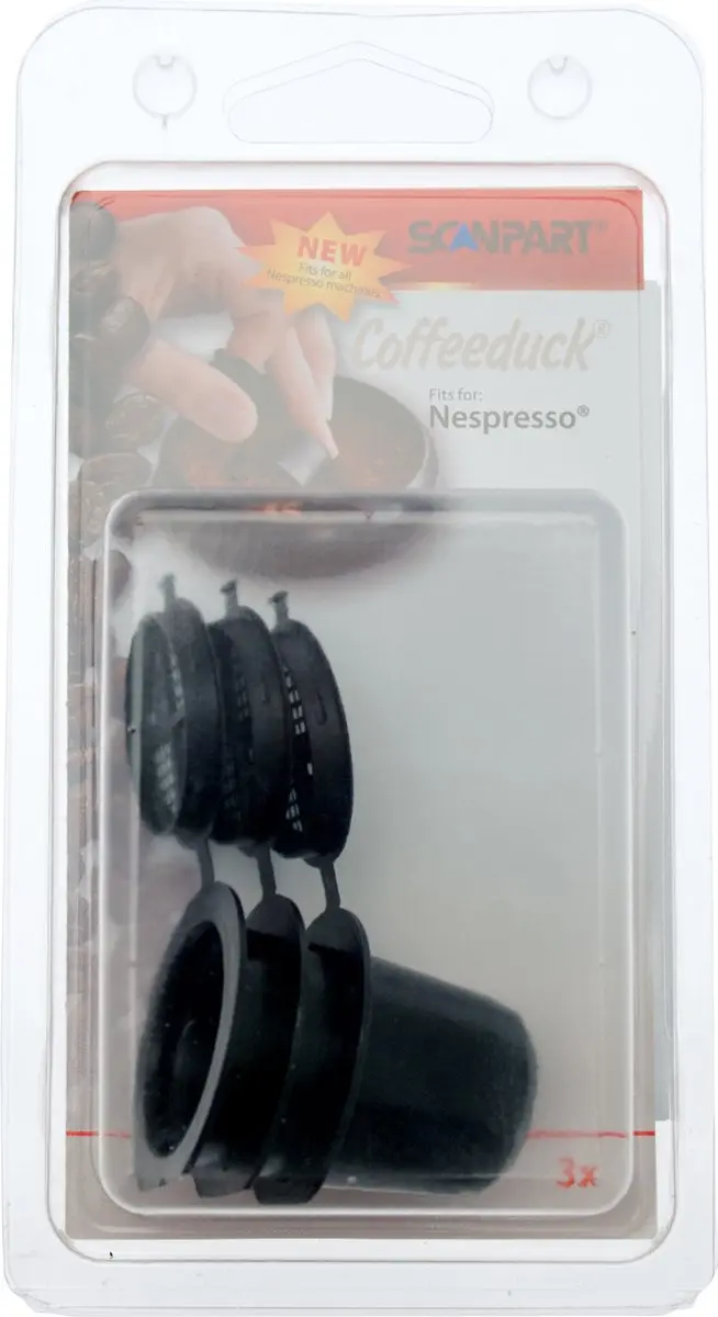 Scanpart Navulbare Koffiecuphouder 3 Stuks - Zwart