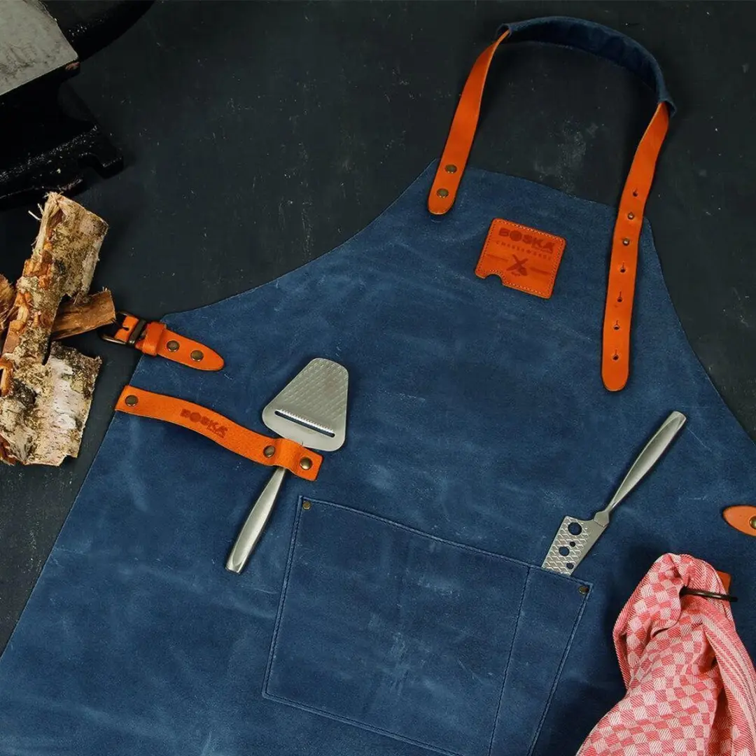 Boska Mr. Smith Leren Schort Grijs - 85,5x64cm - afbeelding 6 van 6
