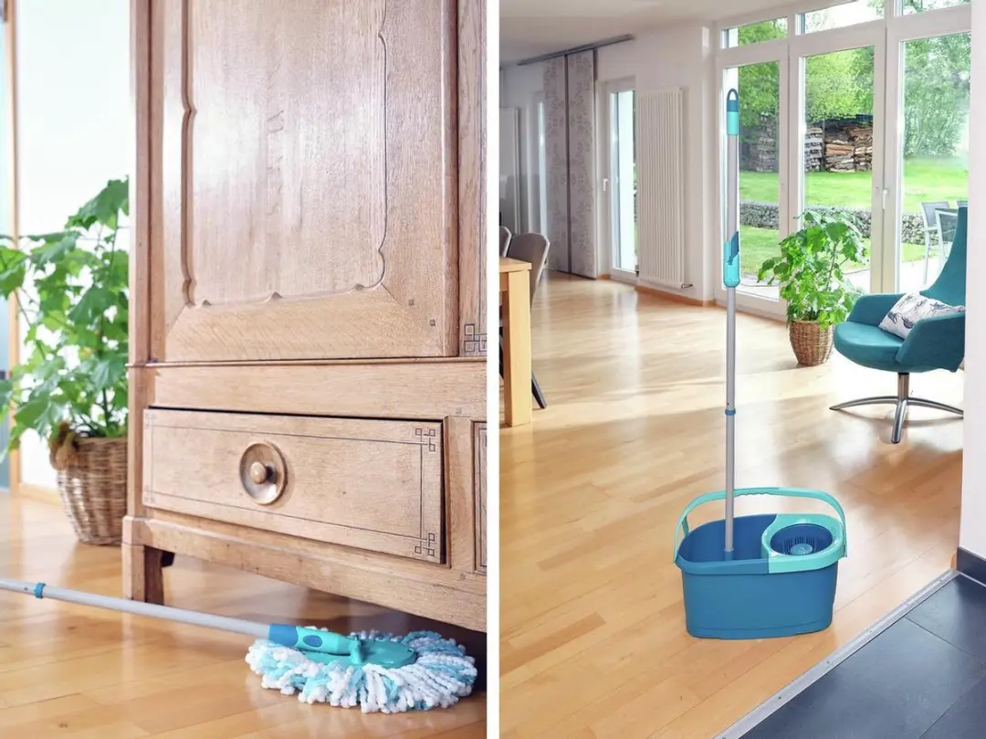 Leifheit Clean Twist Disc Mop Ergo Dweilset - 6L Turquoise - afbeelding 6 van 6