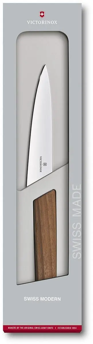 Victorinox Swiss Modern Koksmes 15cm - Walnotenhout