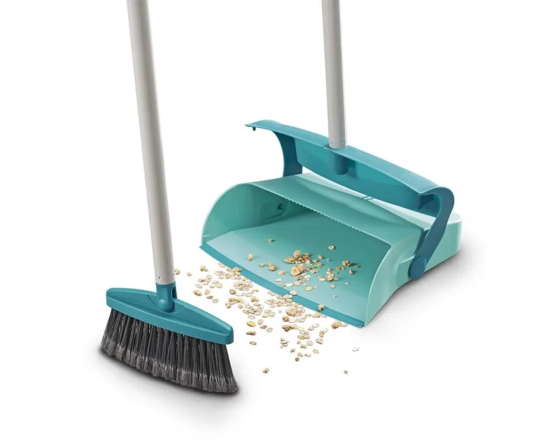 Leifheit Mariaset Stoffer & Blik 41405 - Turquoise/Grijs