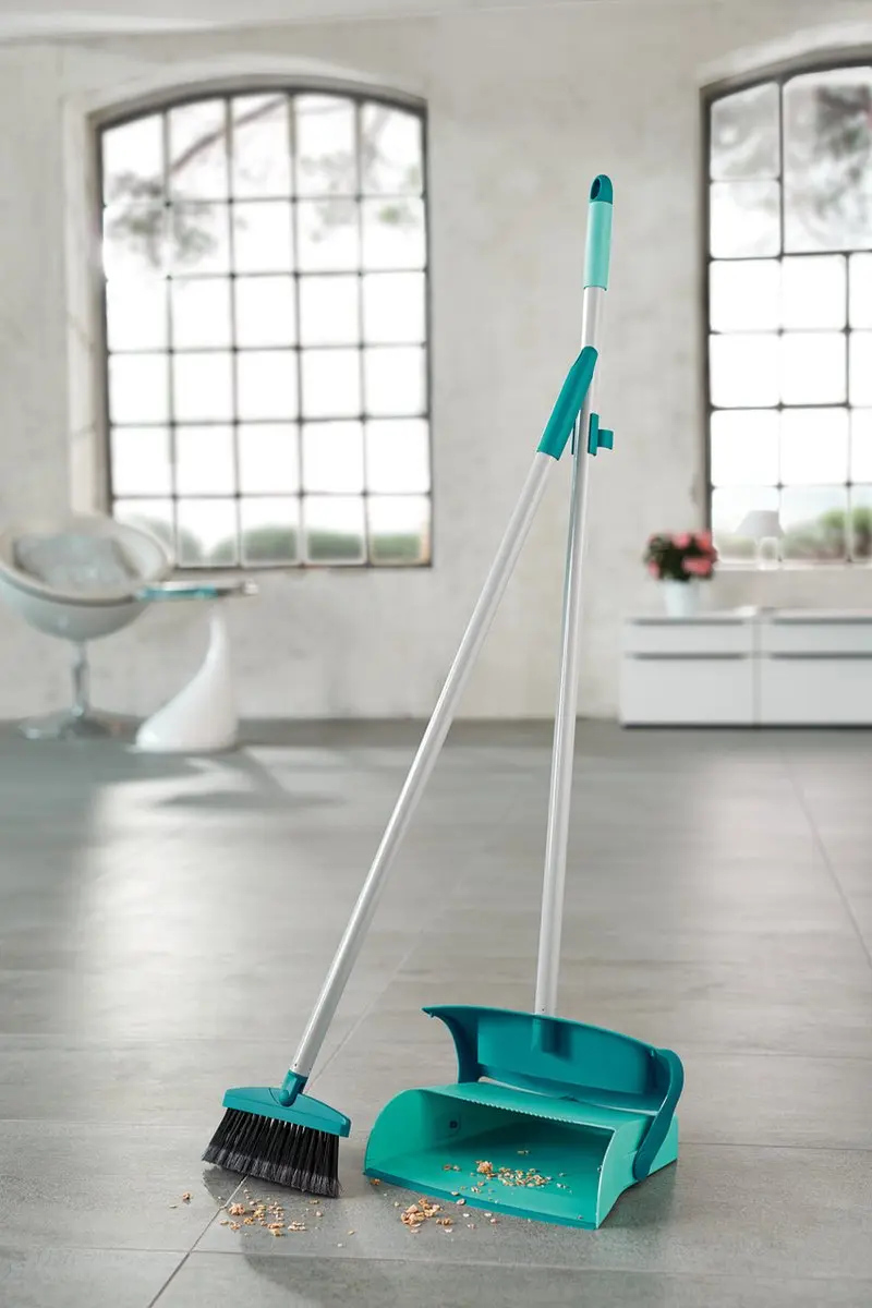 Leifheit Mariaset Stoffer & Blik 41405 - Turquoise/Grijs
