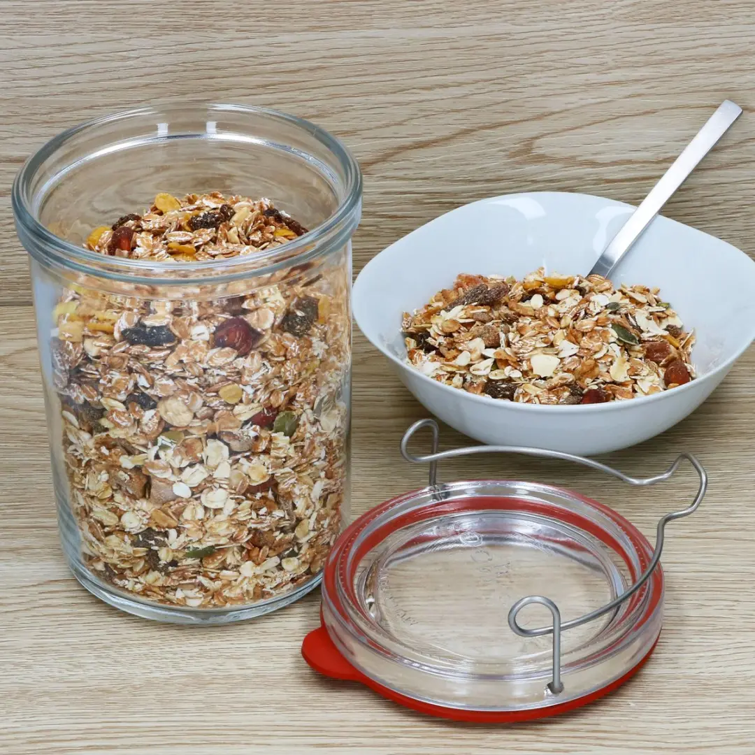 Luigi Bormioli Lock Eat-inmaakpotten 1L - 6 Stuks
