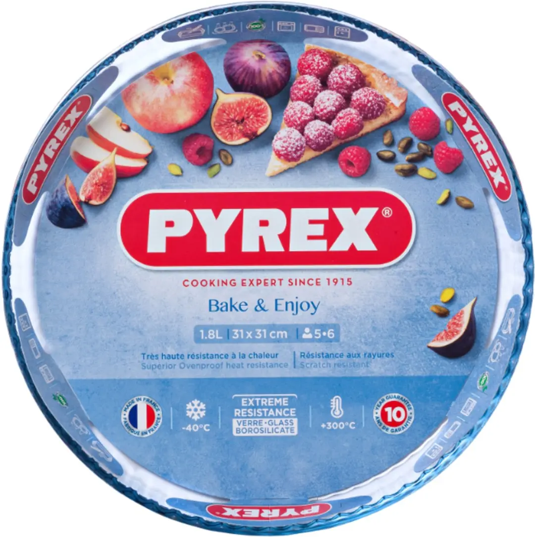 PYREX Taartvorm Rond 31cm - Transparant
