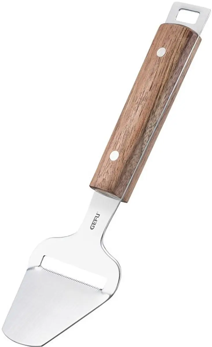 GEFU Madero Kaasschaaf RVS/Walnoot 24,3cm