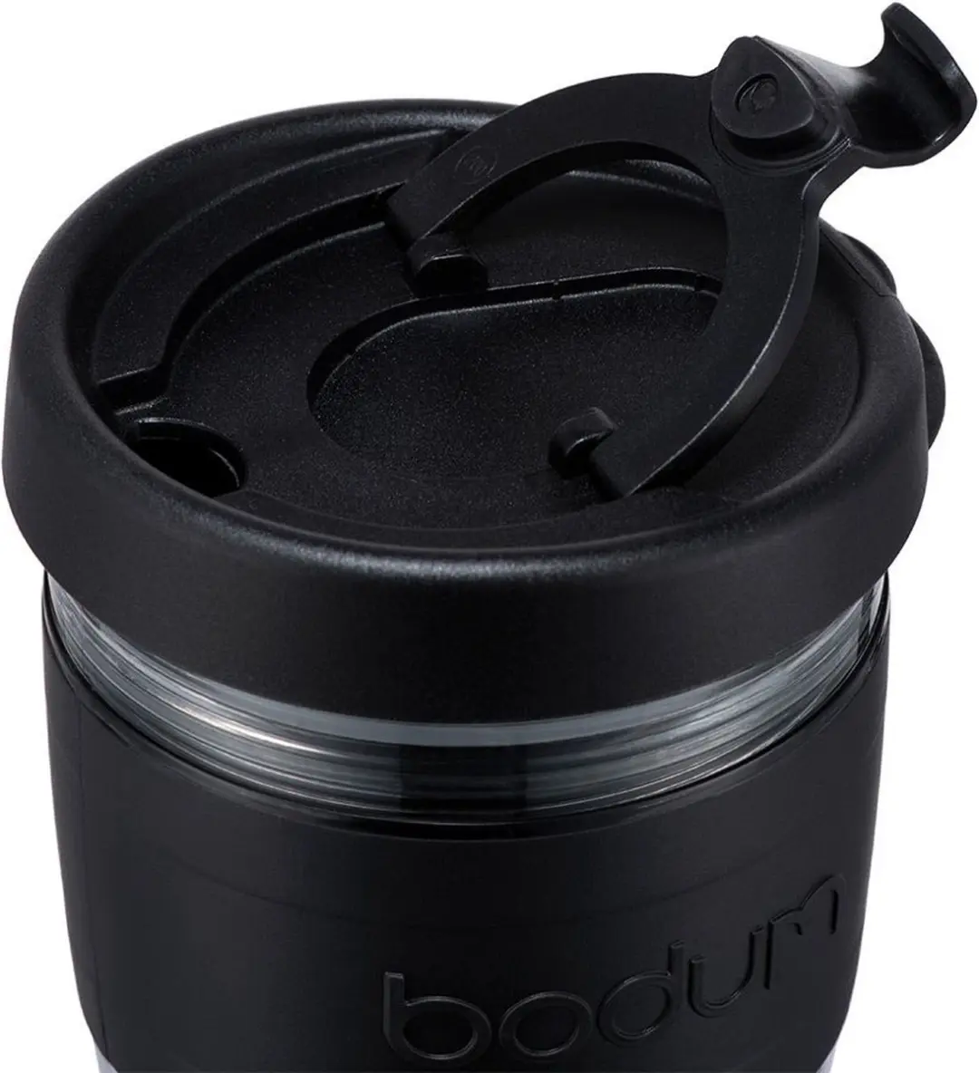 Bodum Joycup Reisbeker 250ml - Dubbelwandig - Zwart/Transparant