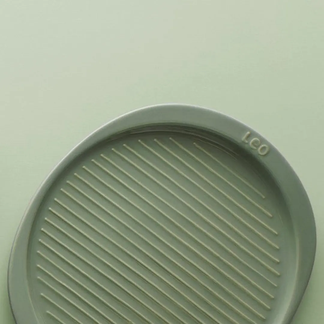 BergHOFF LEO Geribbelde Pizza Bakplaat 33cm - Groen