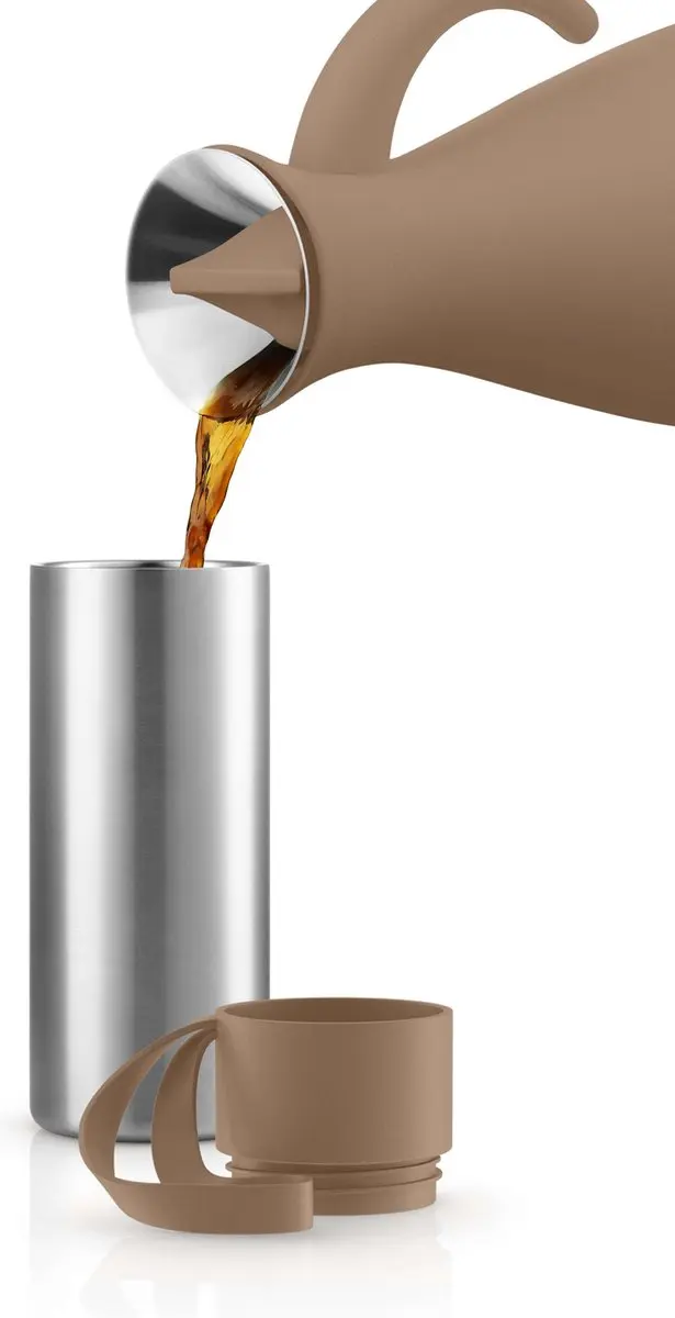 Eva Solo Drinkbeker To Go Thermos 350ml - Bruin/Zilver - Gerecycled RVS