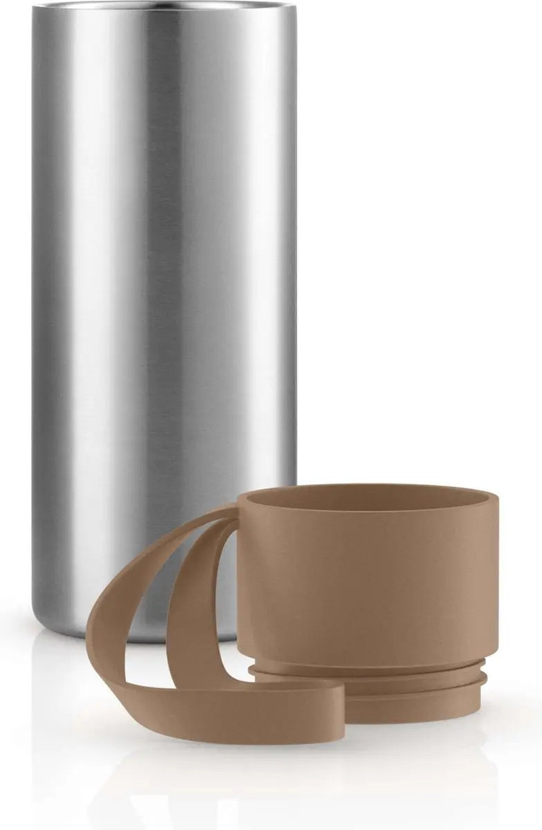 Eva Solo Drinkbeker To Go Thermos 350ml - Bruin/Zilver - Gerecycled RVS