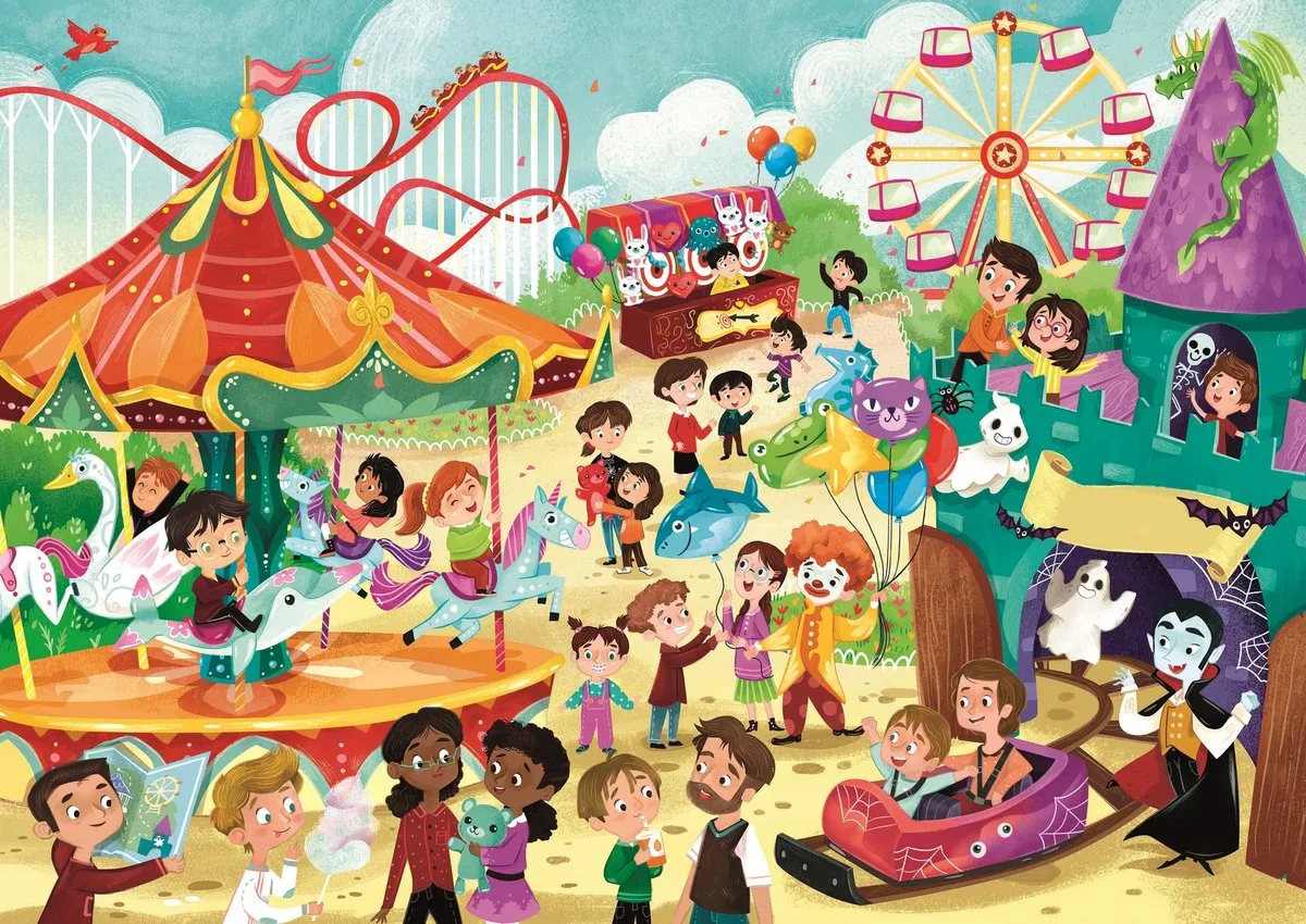 Clementoni Legpuzzel Luna Park 60 Stukjes