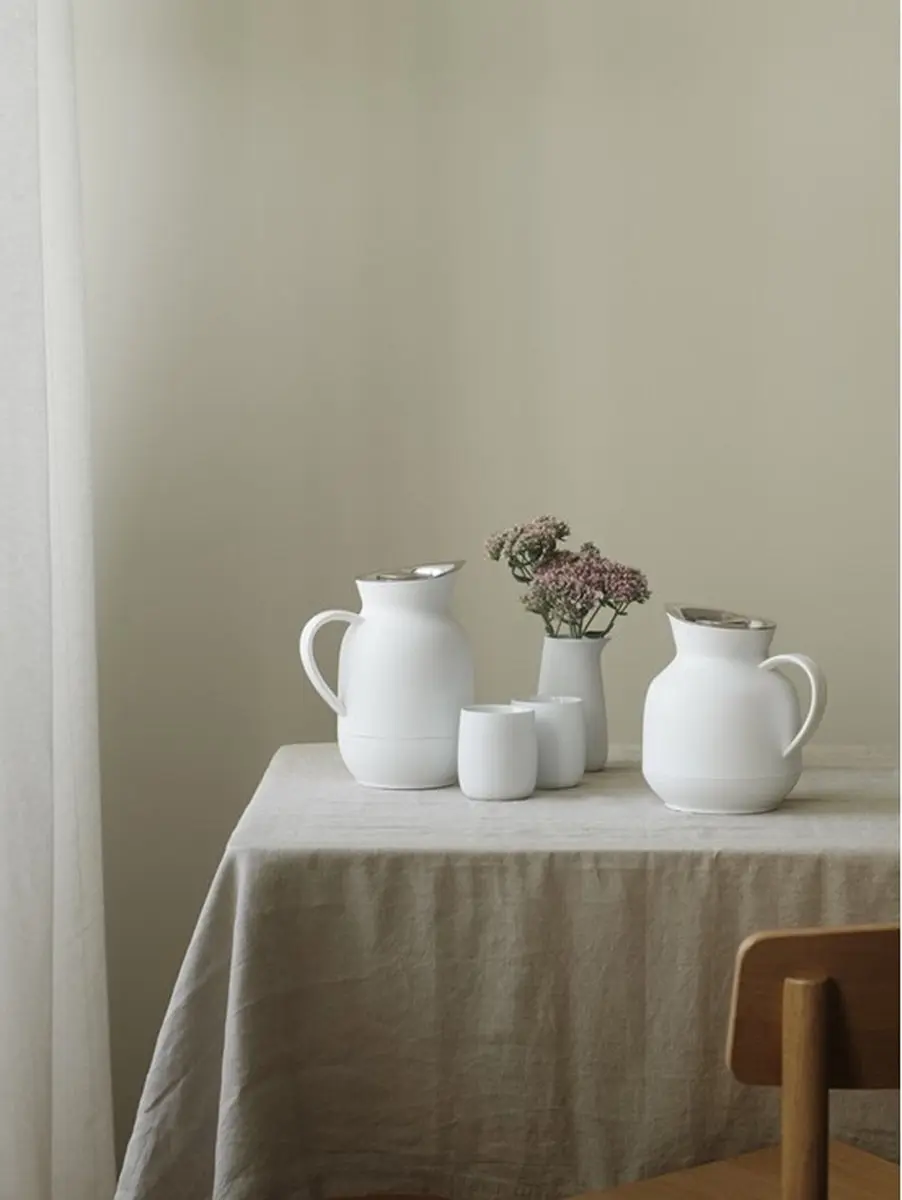 Stelton Amphora Thermoskan 1L - Soft White
