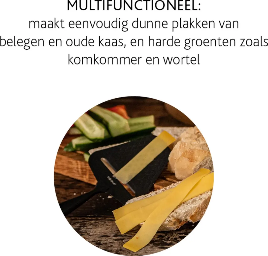 Boska Monaco+ Kaasschaaf Zwart - Harde Kaas