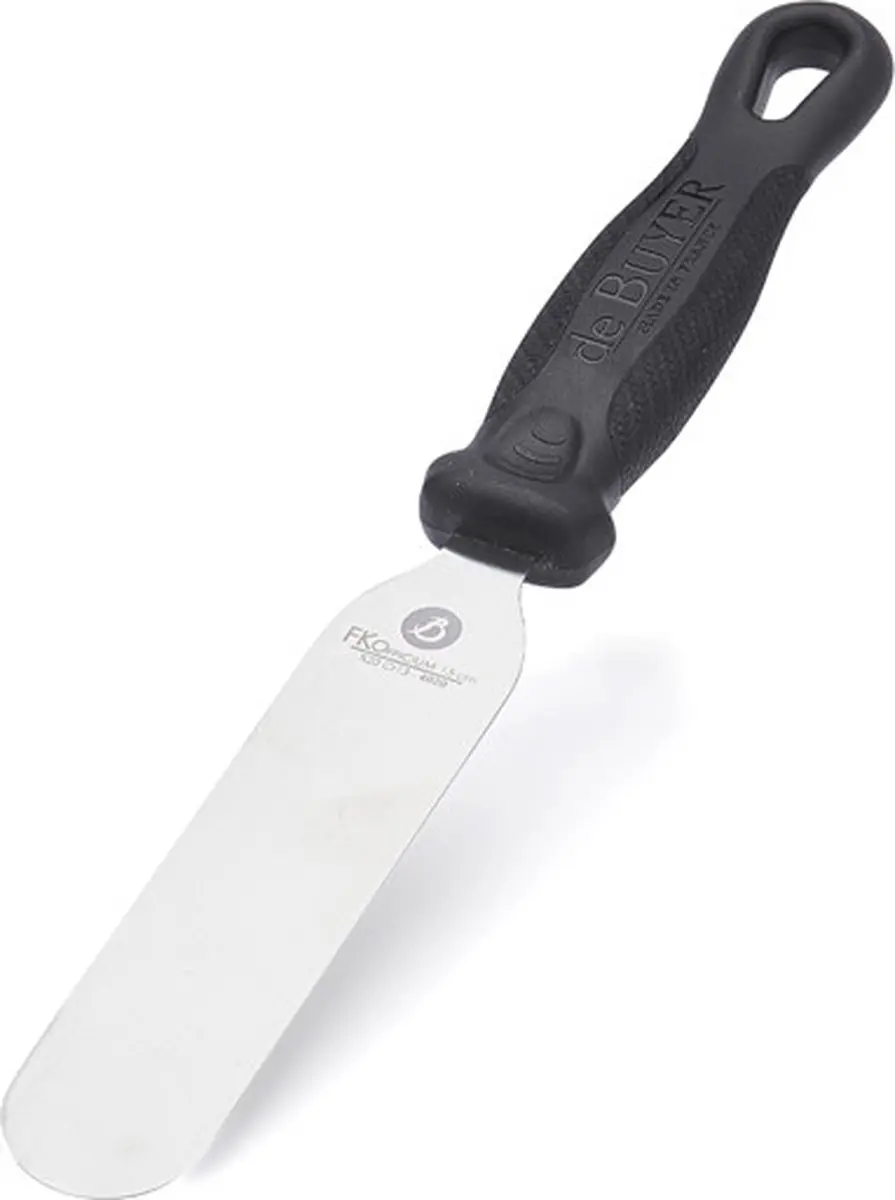 DeBuyer FKOfficium Spatel Recht 15cm - Zwart/RVS