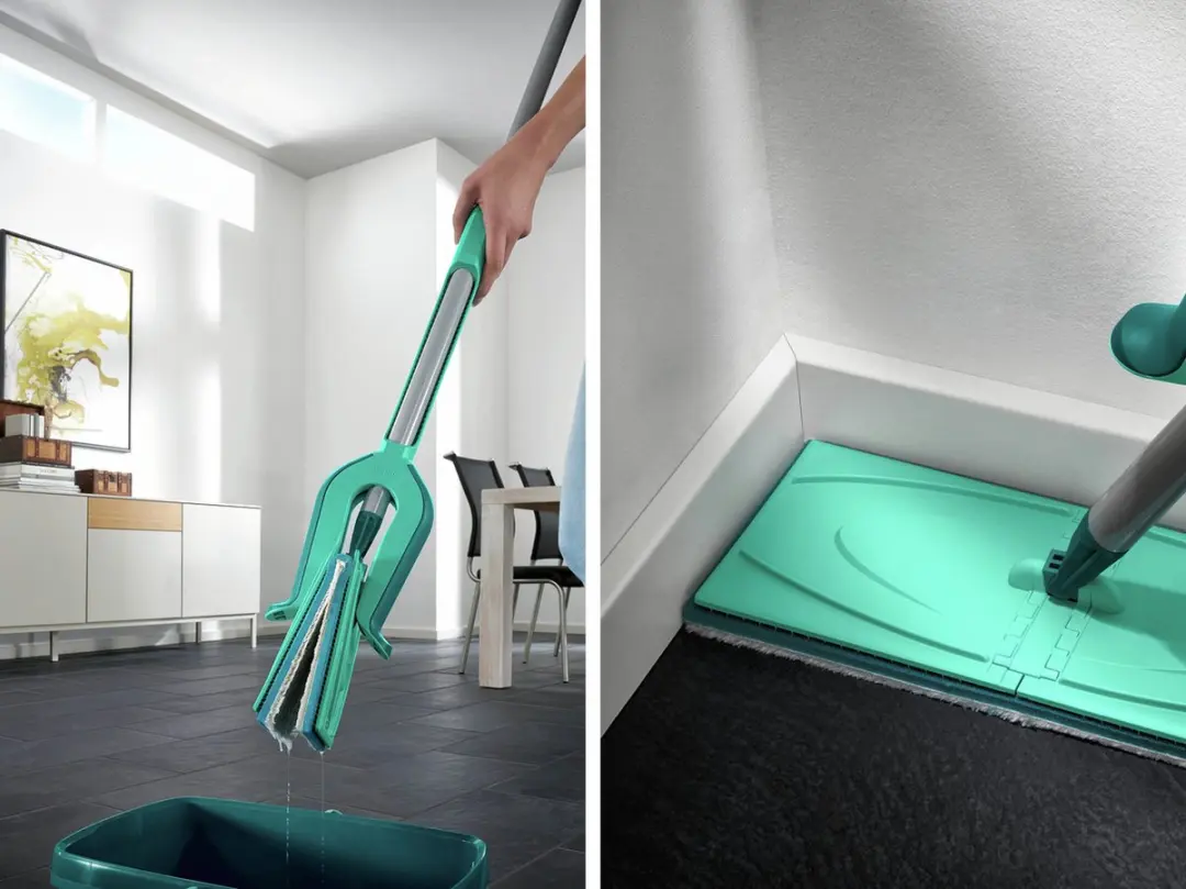 Leifheit Picobello S Micro Duo Vloerwisser 27cm - Turquoise/Grijs
