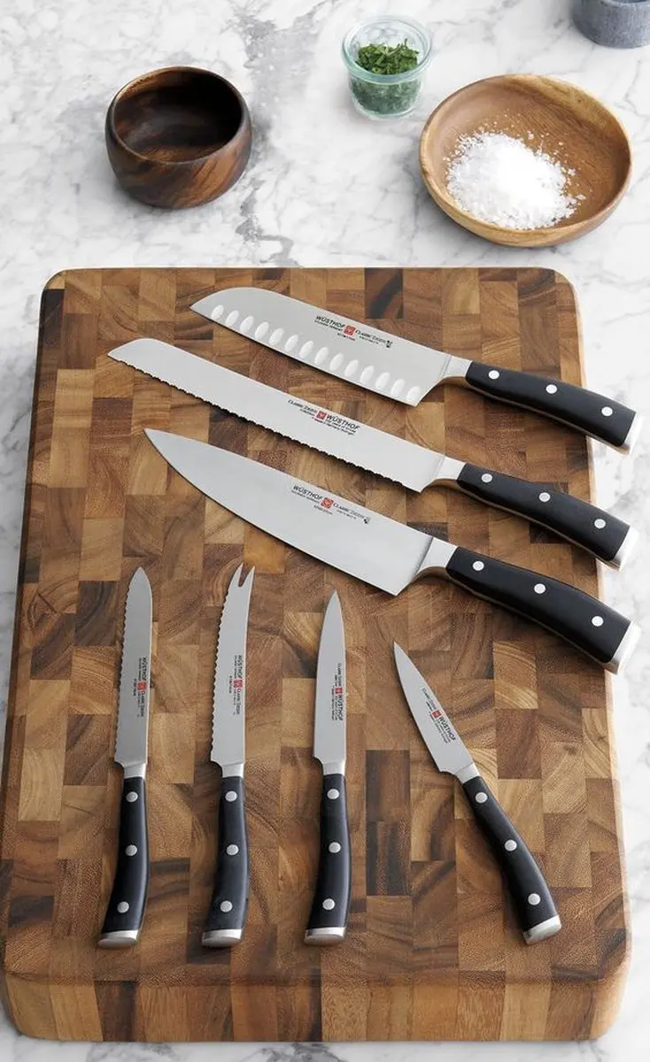 Wusthof Classic Ikon Groentemes 8cm - Zwart