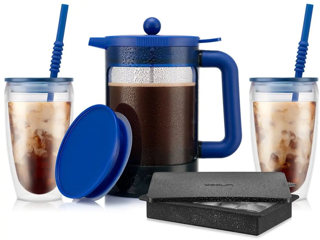 Bodum Bean Set Candy Blue Cafetière IJskoffie