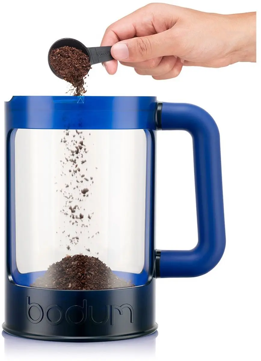 Bodum Bean Set Candy Blue Cafetière IJskoffie - 1,5L - 2 Bekers