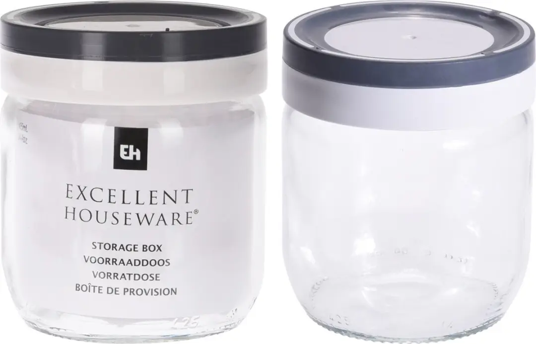 Excellent Houseware Voorraadpot Glas 425ml