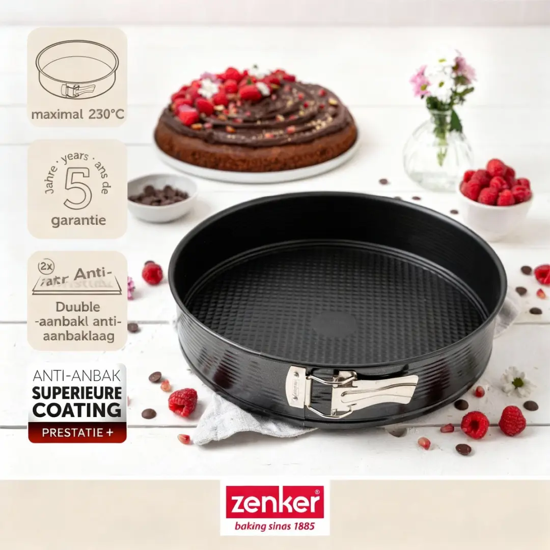 Zenker PerfectBack+ Springvorm 30cm - Zwart