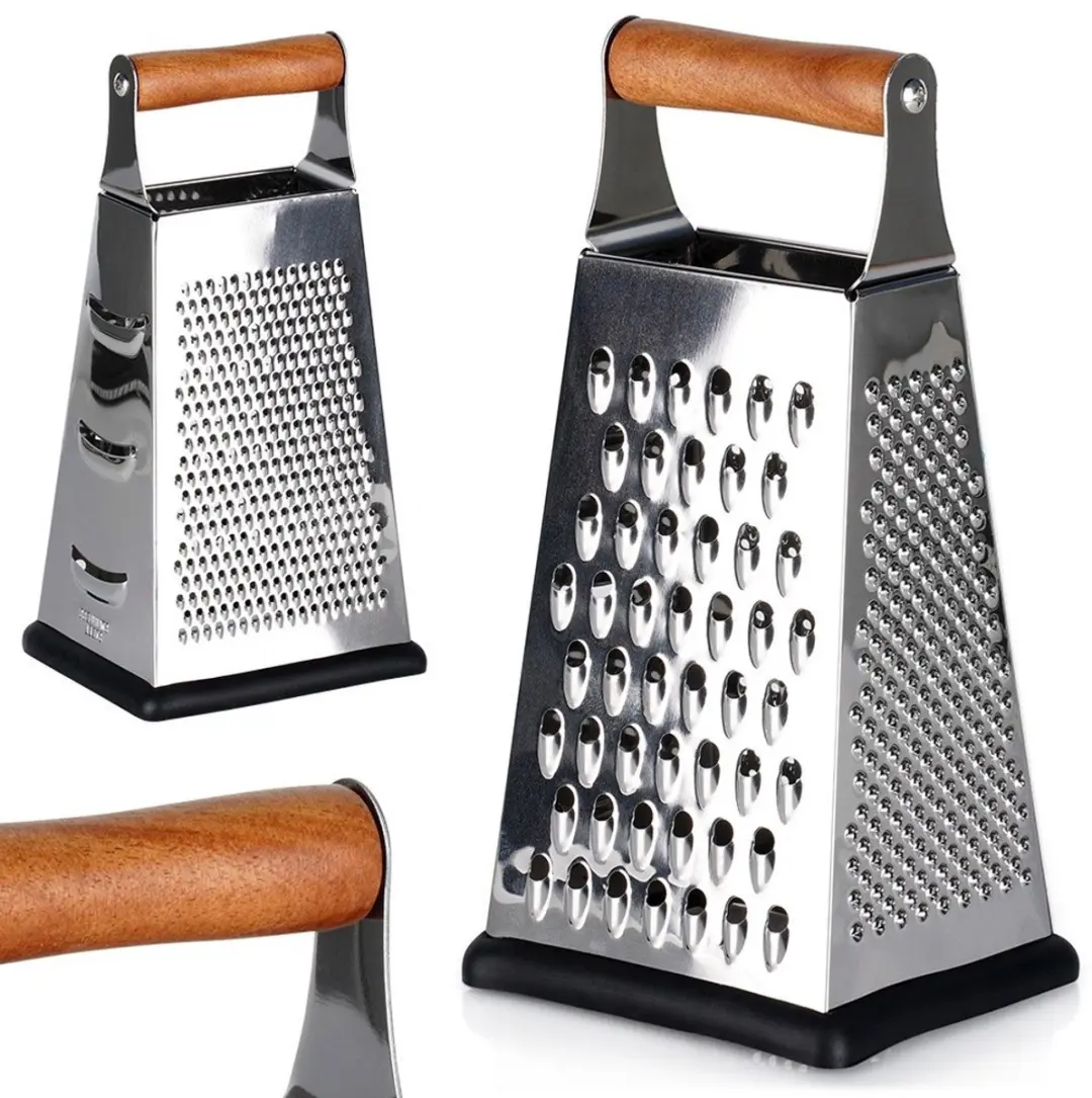Excellent Houseware EH Collection 4-zijdige Rasp - Zilver