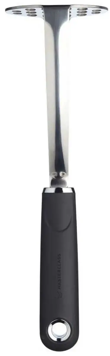 Masterclass Masterclass Aardappelstamper Zacht Handvat - Roestvrij Staal Zwart/Zilver