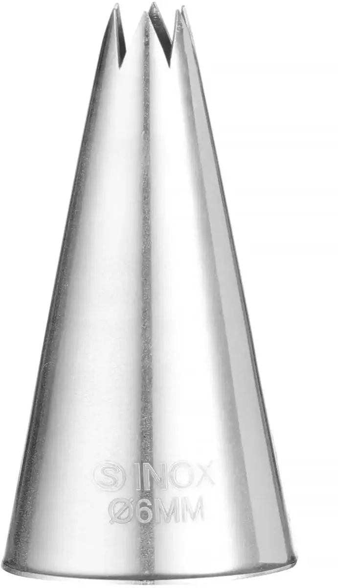 HENDI Stervormige Sproeimondjes Set 7 Stuks - Ø6-18mm - Zilver - afbeelding 6 van 6